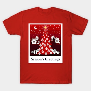 Season’s Greetings, small Finnish  town celebrating Christmas T-Shirt